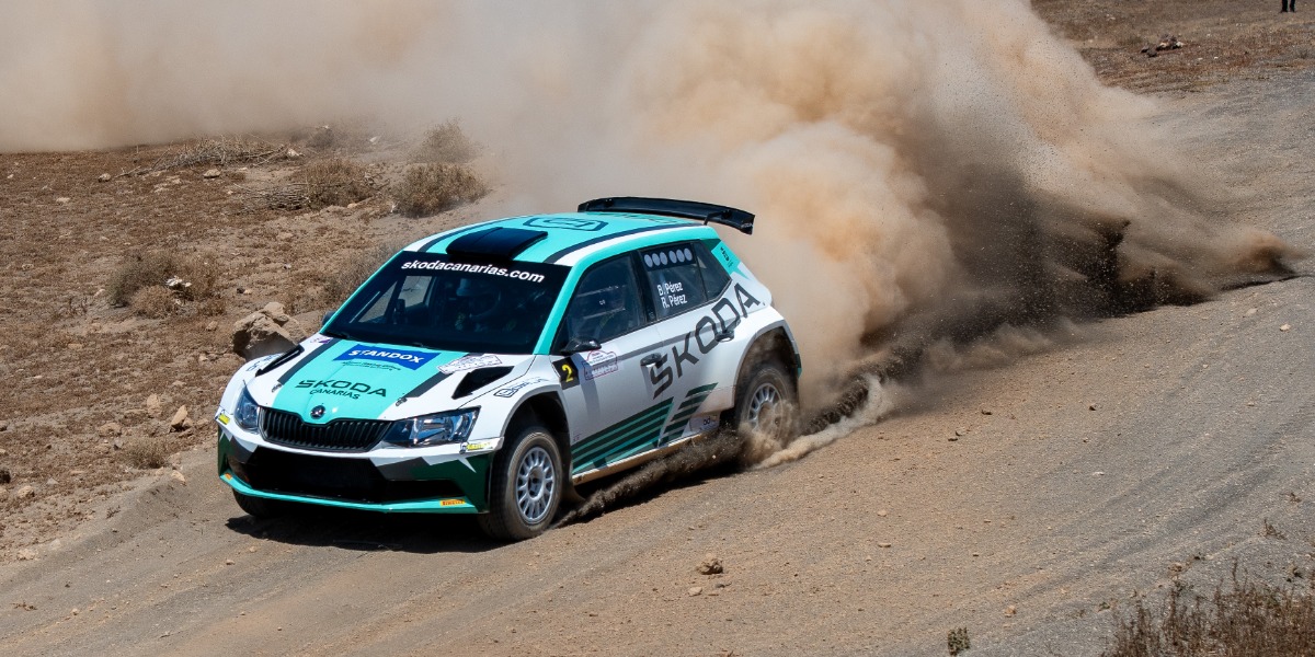 Borja Pérez y Rubén Pérez (Skoda Fabia R5)