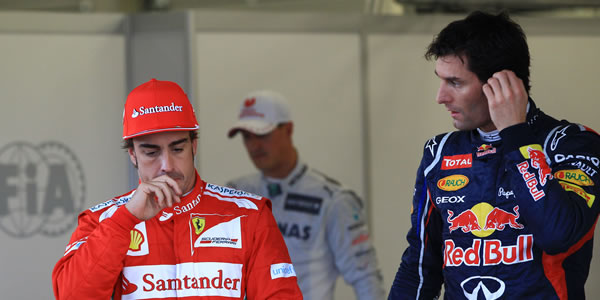 Webber le recorta siete puntos a Alonso en el Mundial Webber le recorta siete puntos a Alonso en el Mundial