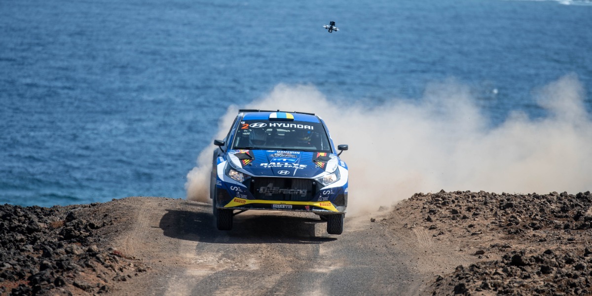 Giovanni Fariña y Alejandro Rodríguez (Hyundai i20 N Rally2) - Foto: Bernardo Cazorla