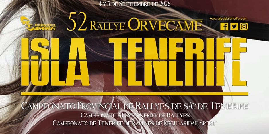 52º Rallye Orvecame Isla de Tenerife 2026
