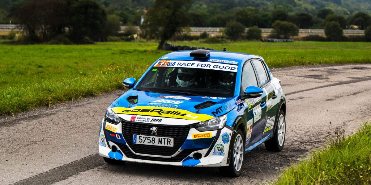 Javier Cañada en el Rallye Villa de Llanes
