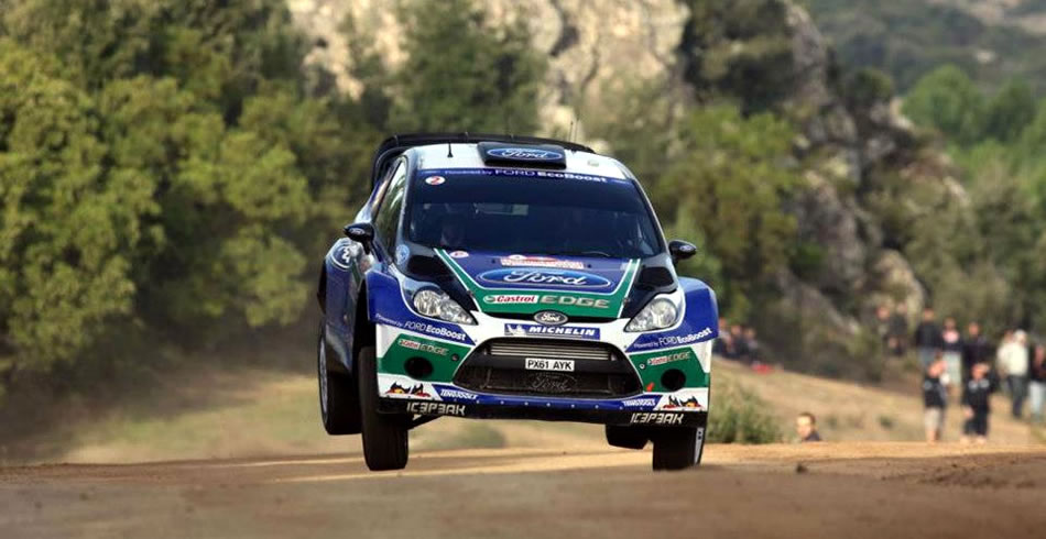 Petter Solberg con Ford en la temporada del WRC 2012