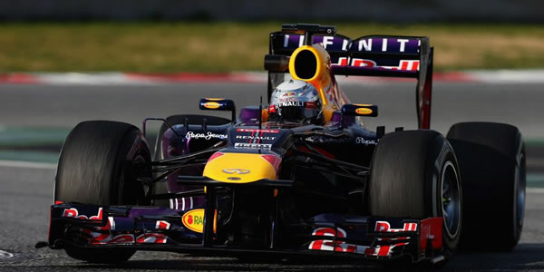 Sebastian Vettel en el circuito de Montmeló Sebastian Vettel en el circuito de Montmeló