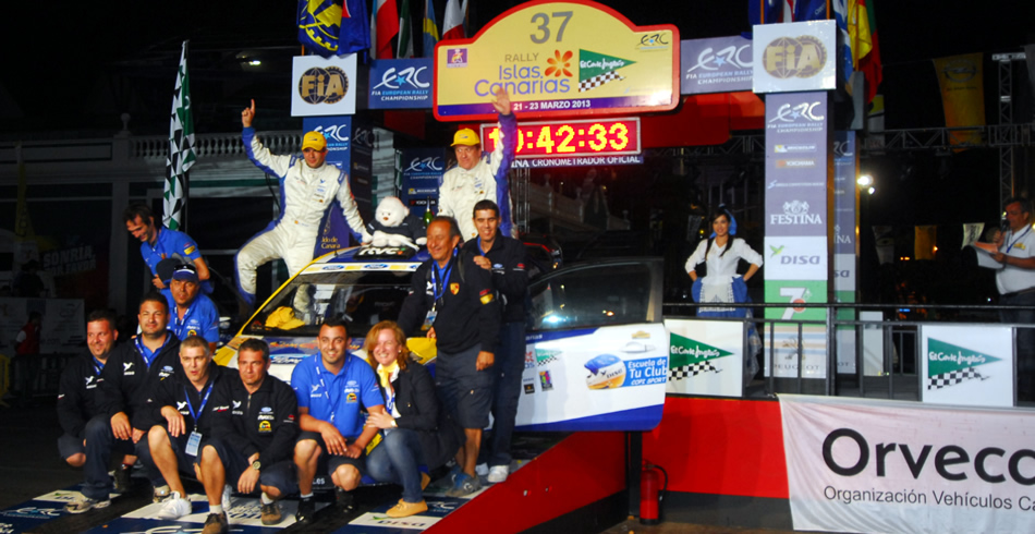 Llegada a podium