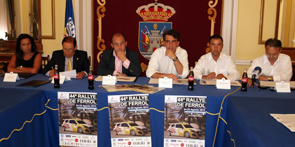 Momento de la presentación del 44 Rallye de Ferrol 2013