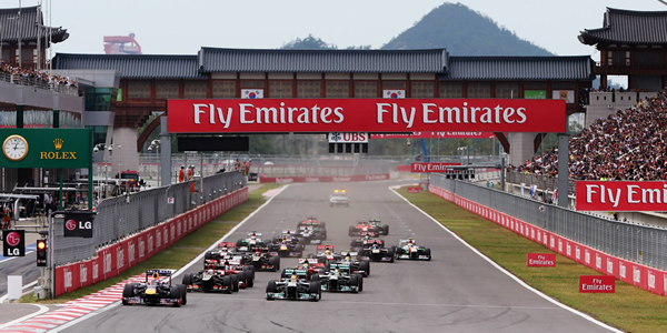 Salida del Gran Premio de Corea Salida del Gran Premio de Corea