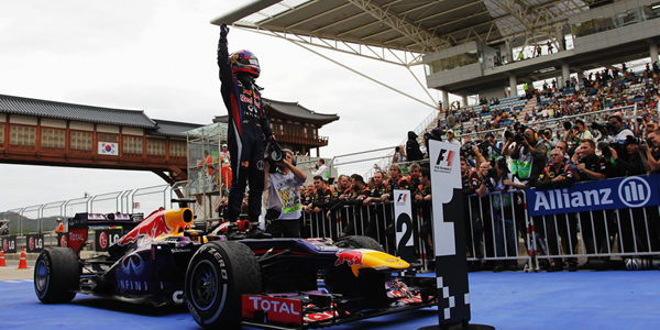Vettel en el Gran Premio de Corea