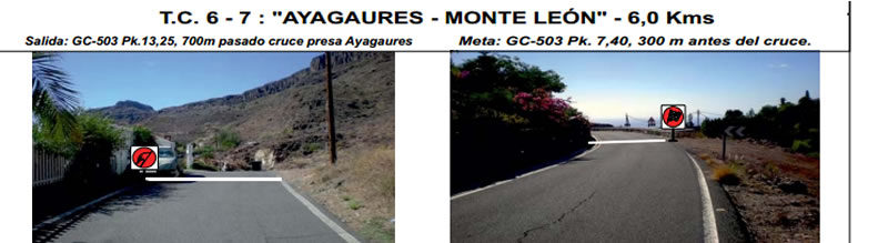 Salida y Meta del tramo de Ayagaures