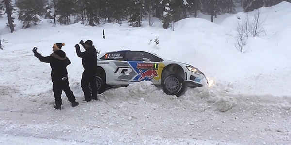 Ogier se quedó atrapado