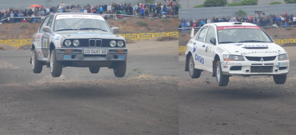 Exhibición a cargo de pilotos-copilotos y vehículos de slaloms y rallyes de tierra