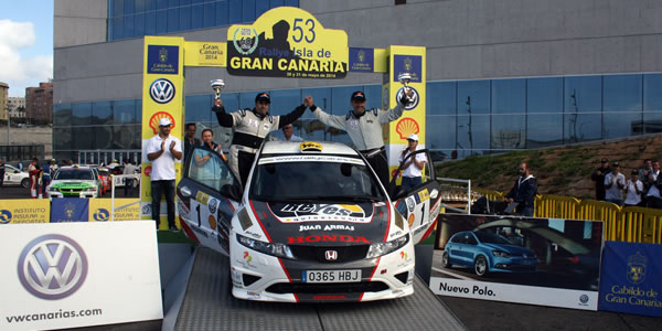 Ángel Marrero, vencedor del Rallye Gran Canaria Ángel Marrero, vencedor del Rallye Gran Canaria