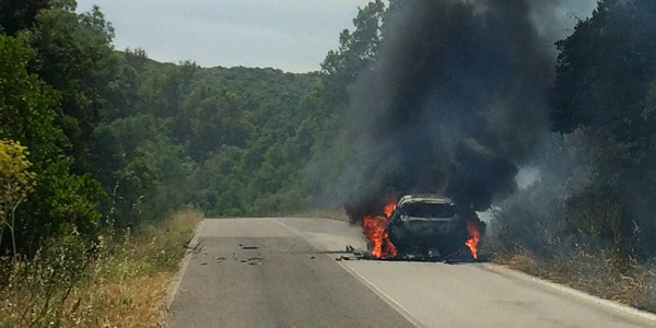 Incendio del coche de Hirvonnen