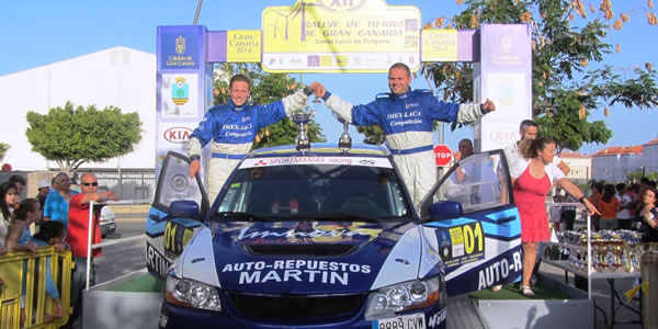 Armide Martin y Daniel Sosa, victoria en el Rallye de Tierra de Gran Canaria