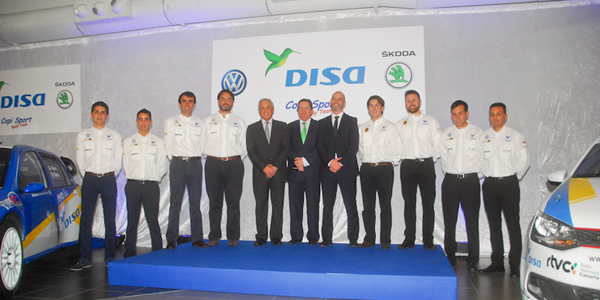 Domingo Alonso y el Disa Copi Sport, al completo