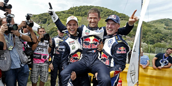 Triplete Volkswagen en el Rallye de Alemania Triplete Volkswagen en el Rallye de Alemania