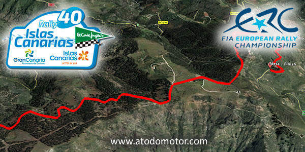 Tramos Virtuales del Rally Islas Canarias ERC 2016