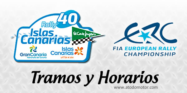 Tramos y Horarios del Rally Islas Canarias El Corte Inglés 2016