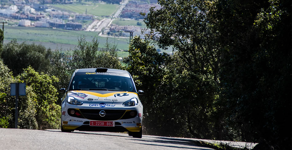 Esteban Vallín en el Rallye Sierra Morena