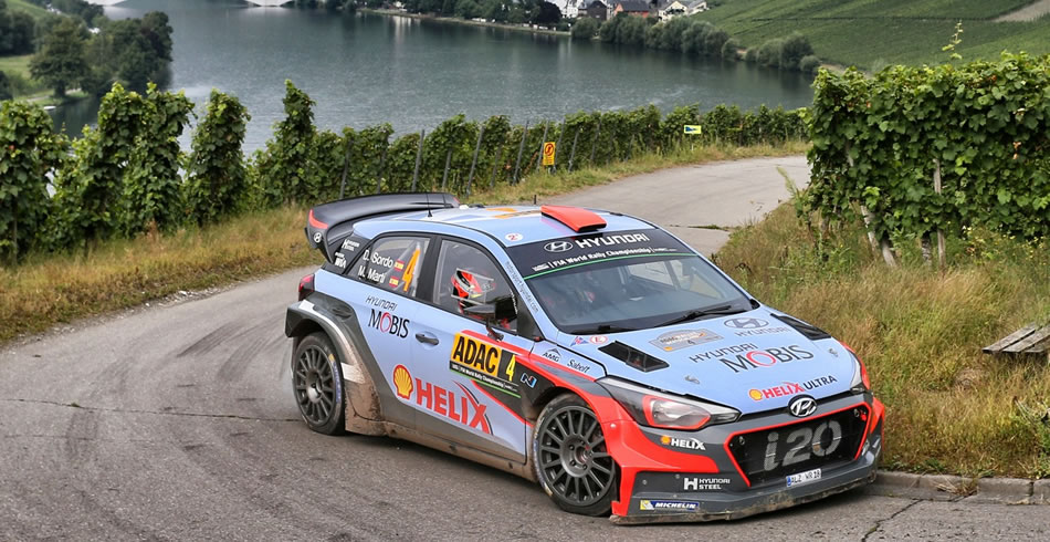 Dani Sordo y Marc Martí en Alemania. Foto: @World