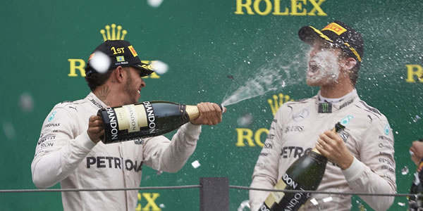 Victoria de Hamilton en el Gran Premio de Brasil