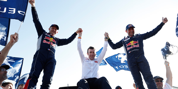 Triplete Peugeot  en el Dakar 2017