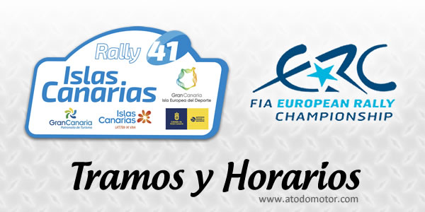 Tramos y Horarios del Rally Islas Canarias 2017 Tramos y Horarios del Rally Islas Canarias 2017