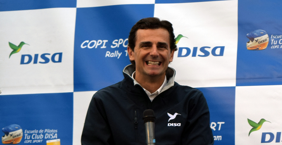Pedro de la Rosa apoyando a DISA Copi Sport