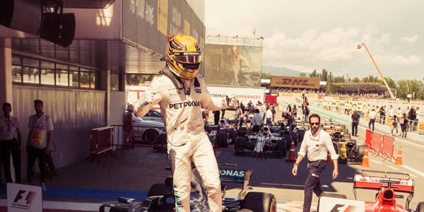 Victoria de Hamilton en el Gran Premio de España