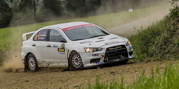 Cristian Gutiérrez en el Rally Terra da Auga