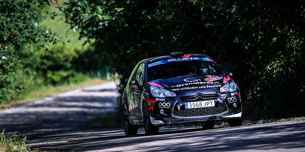 Emma Falcón, en el Barum Rally