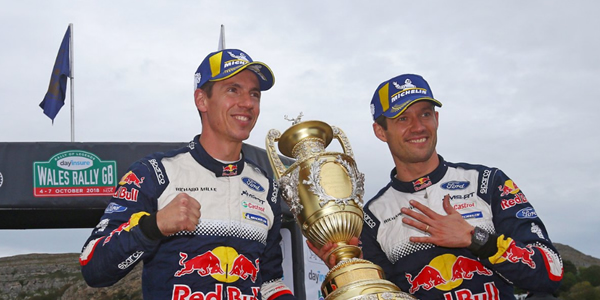 Victoria de Ogier en el Rally de Gran Bretaña