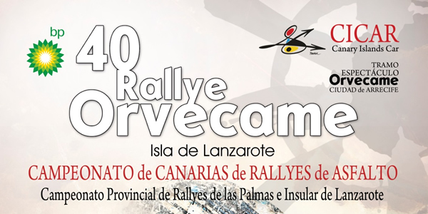 Inscritos para el Rallye Orvecame Lanzarote