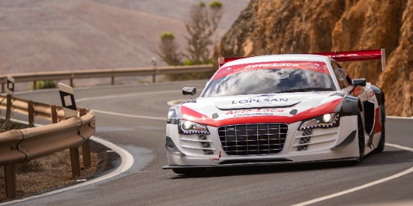 Luis Monzón con el Audi R8 LMS
