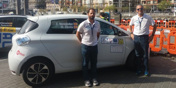 Zósimo Hernández finaliza su primer rally del Camp. Europa de E-Rallye