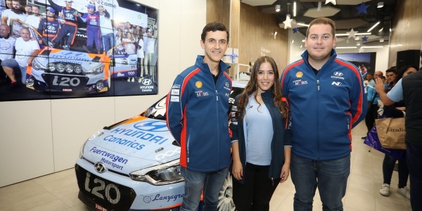 Rogelio Peñate, Zuleima García y Yeray Lemes