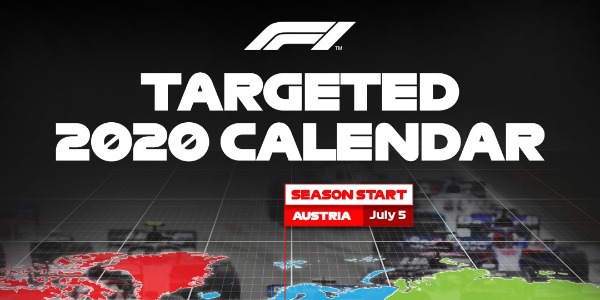 Calendario 2020 de Fórmula 1 Calendario 2020 de Fórmula 1