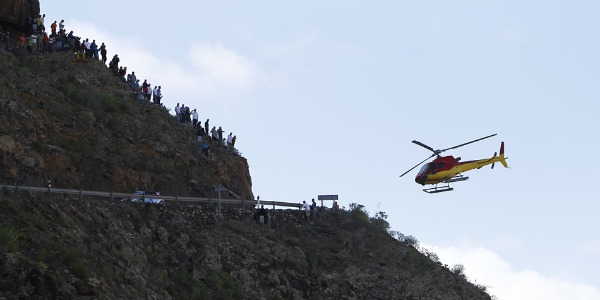 Helicóptero en el Rally Islas Canarias Helicóptero en el Rally Islas Canarias