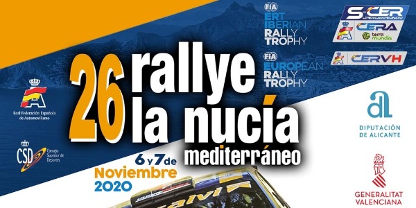 Lista de Inscritos, tramos y horarios del Rallye La Nucía 2020