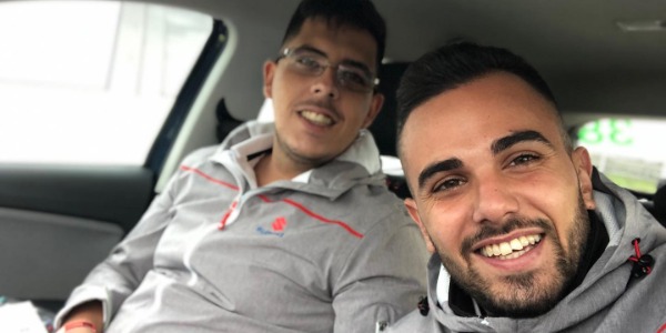 Guayasen Ortega junto a Daniel Quintana