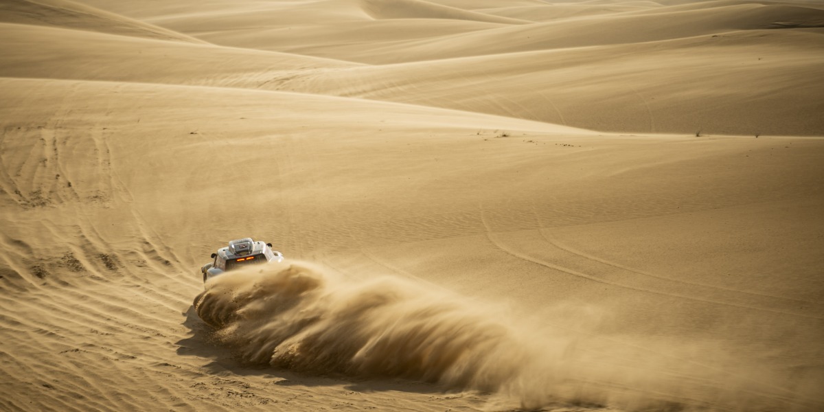 Carlos Sainz y Lucas Cruz en el Dakar 2020