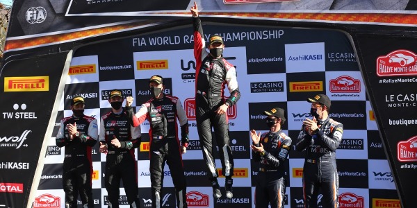 Podio final Rally Montecarlo WRC 2021 Podio final Rally Montecarlo WRC 2021