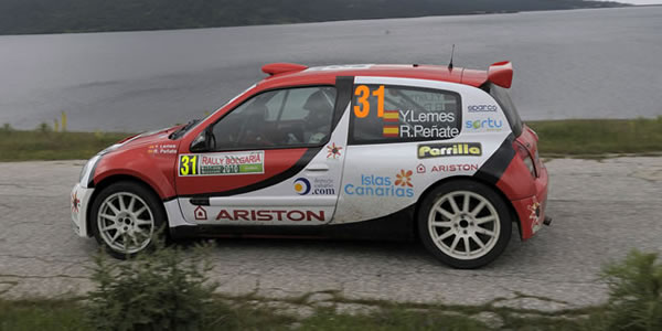 Yeray Lemes y Rogelio Peñate en el Rally de Bulgaria 2010
