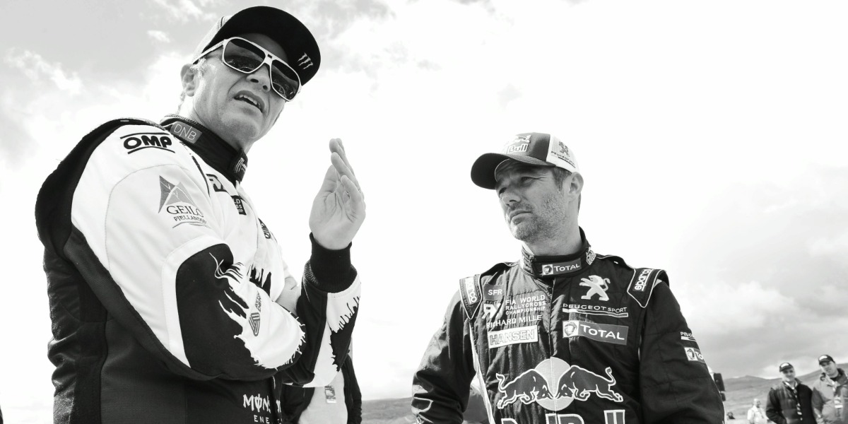 Sebastien Loeb con Petter Solberg