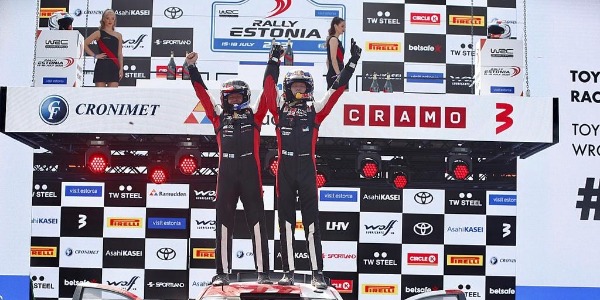 Kalle Rovanperä y su copiloto Jonne Halttunen Kalle Rovanperä y su copiloto Jonne Halttunen