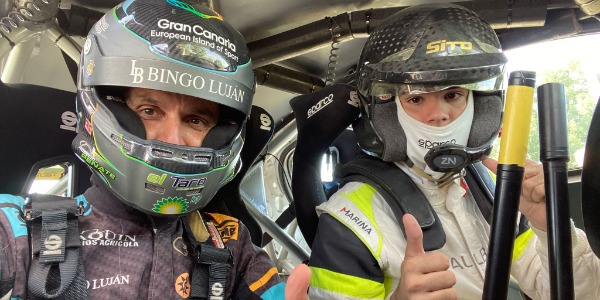 Alex Español y Rogelio Peñate, en el Rally di Roma Capitale ERC 2022