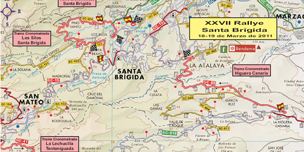 Mapa de los tramos