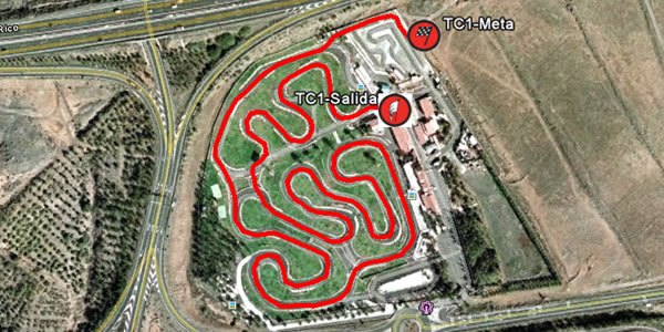 Tramo 1-4 en el Gran Karting Club de Tarajalillo