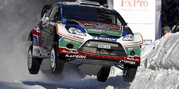 Mikko Hirvonen en Suecia 2011