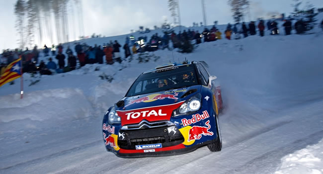 Sebastien Ogier en pleno tramo