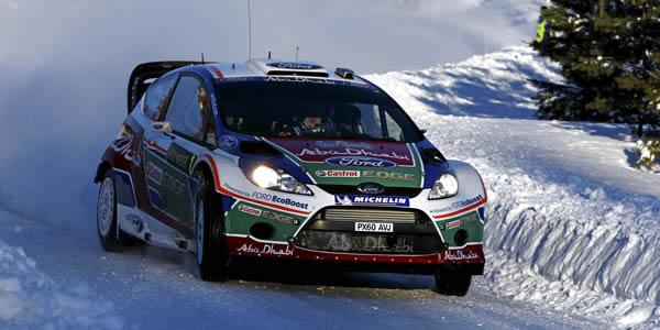 Mikko Hirvonen en Suecia 2011